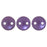 Czech CzechMates Lentil 6mm Pearl Coat - Purple Velvet (50pcs)