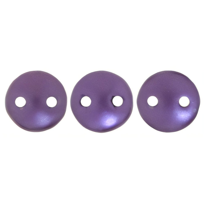 Czech CzechMates Lentil 6mm Pearl Coat - Purple Velvet (50pcs)
