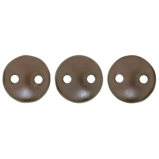 Czech CzechMates Lentil 6mm Pearl Coat - Bistre (50pcs)