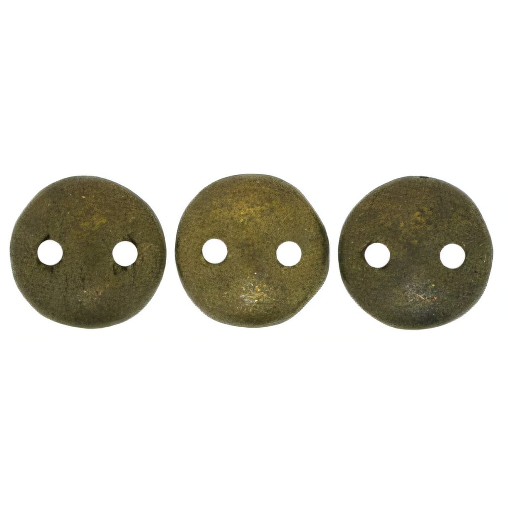 Czech CzechMates Lentil 6mm Metallic Suede - Dk Green (50pcs)