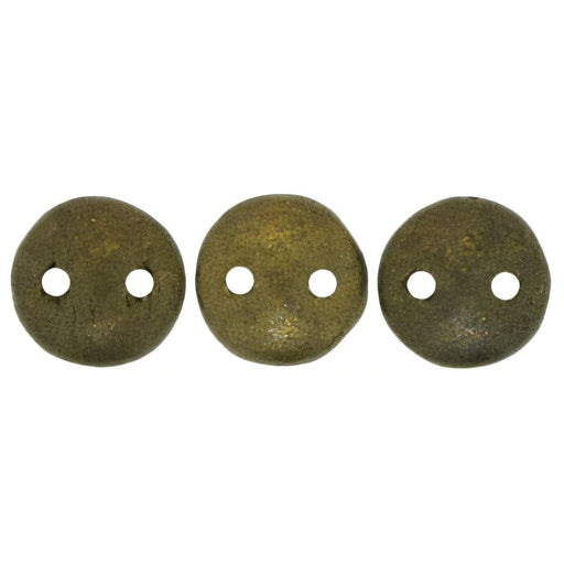 Czech CzechMates Lentil 6mm Metallic Suede - Dk Green (50pcs)