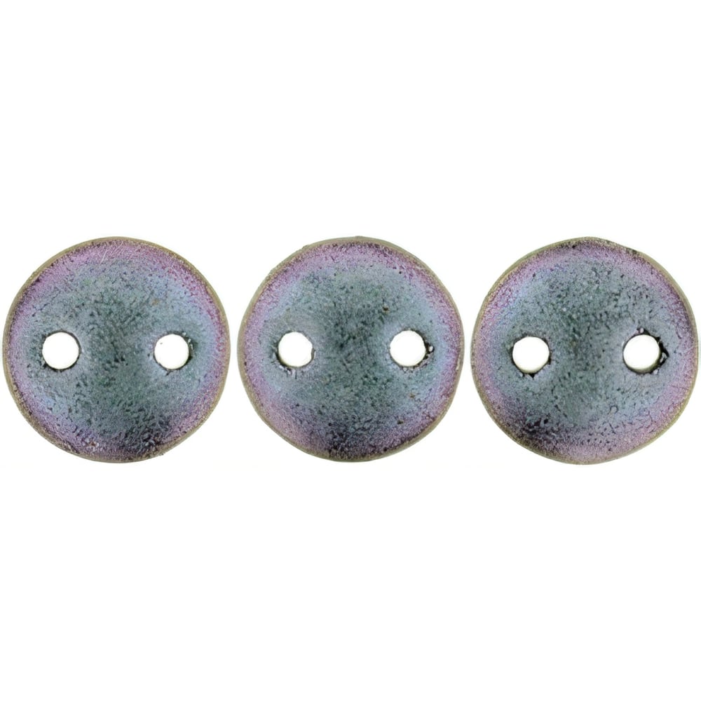 Czech CzechMates Lentil 6mm Polychrome - Orchid Aqua (50pcs)