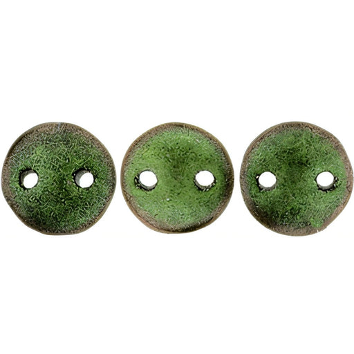 Czech CzechMates Lentil 6mm Polychrome - Olive Mauve (50pcs)