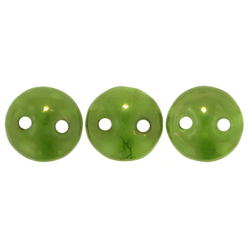 Czech CzechMates Lentil 6mm Honeydew - Moon Dust (50pcs)