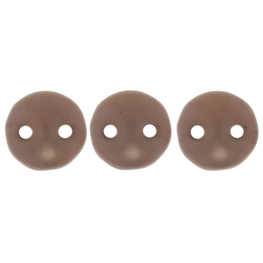 Czech CzechMates Lentil 6mm Matte - Rosaline Luster - Ashen Gray (50pcs)