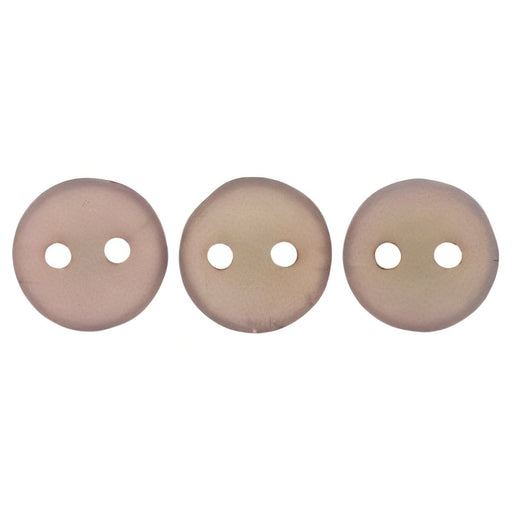 Czech CzechMates Lentil 6mm Matte - Rosaline Luster - Milky Peridot (50pcs)