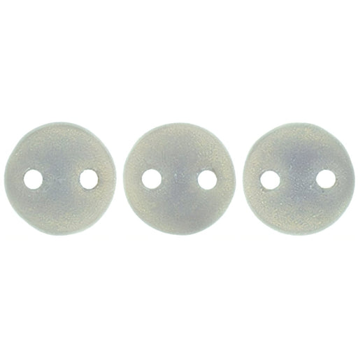 Czech CzechMates Lentil 6mm Sueded Gold Ashen Gray (50pcs)