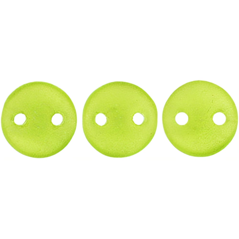 Czech CzechMates Lentil 6mm Sueded Gold Olivine (50pcs)