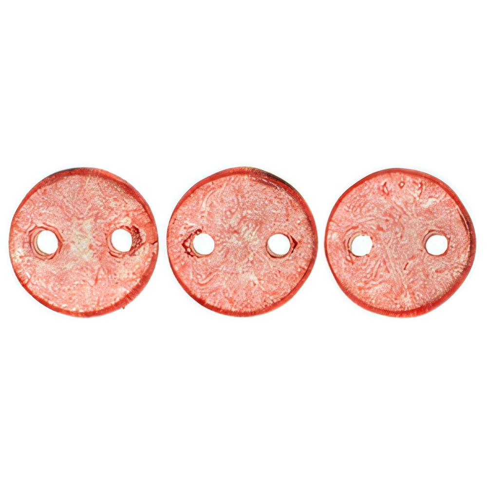 Czech CzechMates Lentil 6mm ColorTrends: Transparent Aurora Red (50pcs)