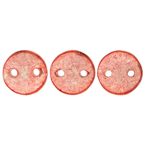 Czech CzechMates Lentil 6mm ColorTrends: Transparent Aurora Red (50pcs)