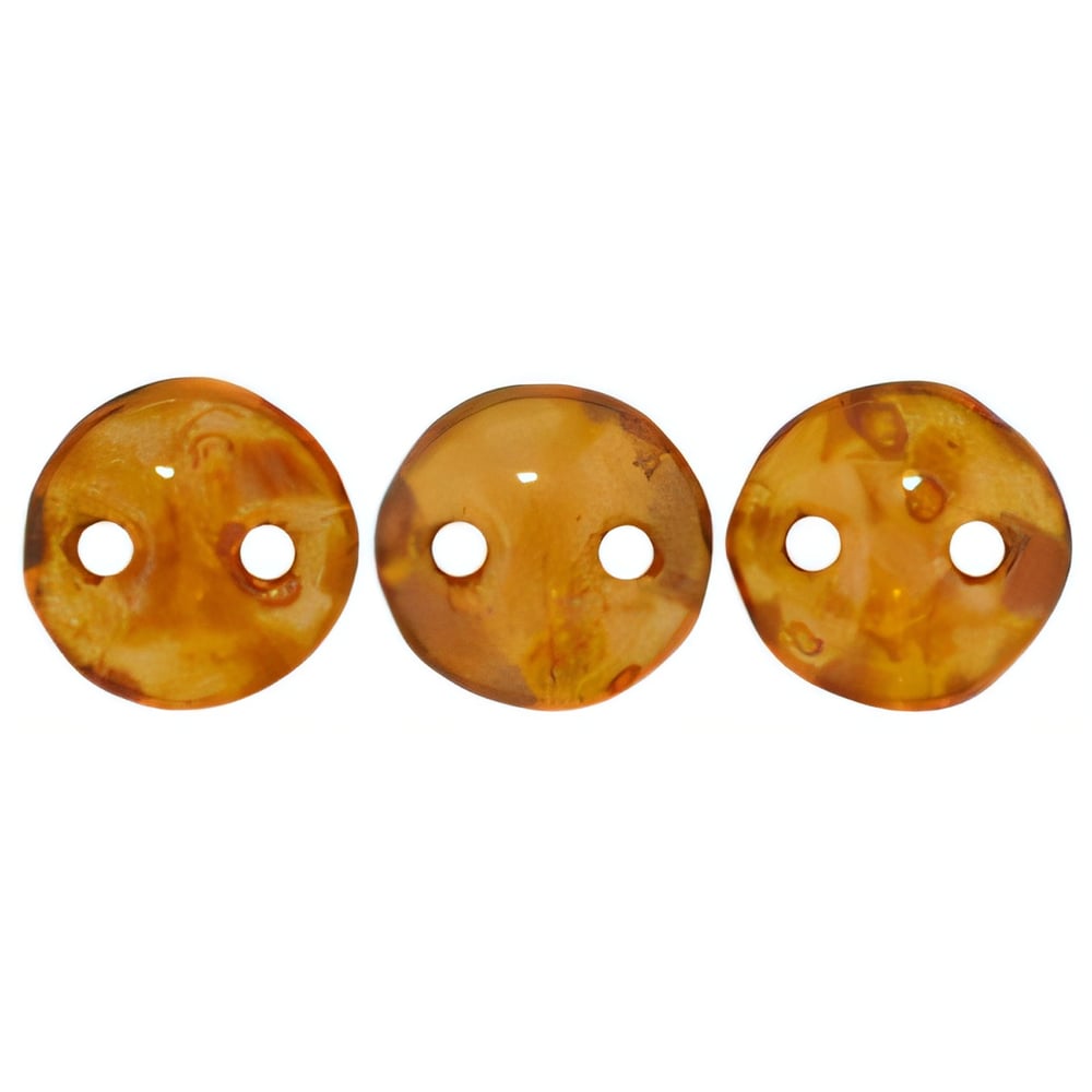 Czech CzechMates Lentil 6mm Milky Pink - Picasso (50pcs)