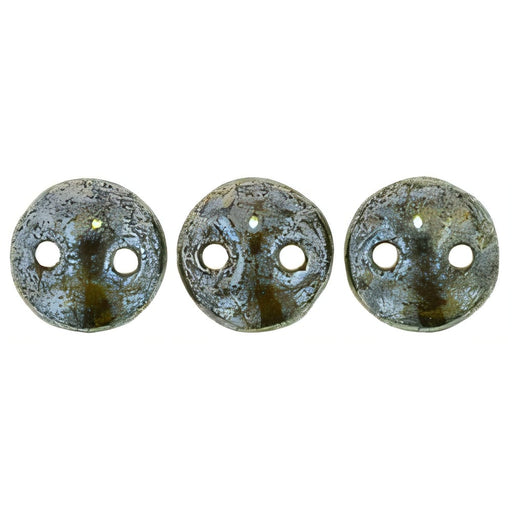 Czech CzechMates Lentil 6mm Luster - Chocolate Brown - Picasso (50pcs)