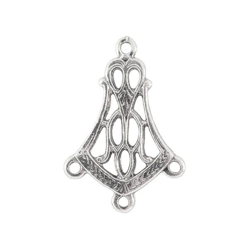 Sterling Silver Flared Filigree - 3 Loops (1 Piece)