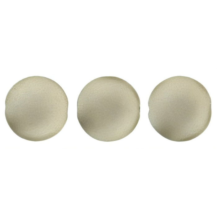 Czech Cushion Round 14mm ColorTrends: Satin Metallic Sand