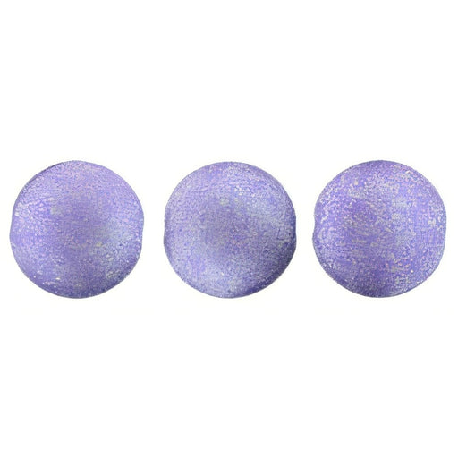 Czech Cushion Round 14mm ColorTrends: Satin Metallic Orchid