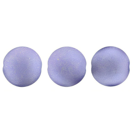 Czech Cushion Round 14mm ColorTrends: Satin Metallic Lavender