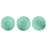 Czech Cushion Round 14mm ColorTrends: Satin Metallic Teal
