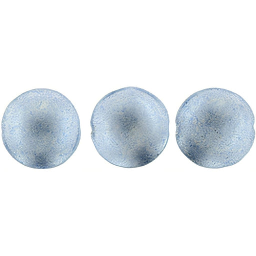 Czech Cushion Round 14mm ColorTrends: Saturated Metallic Airy Blue