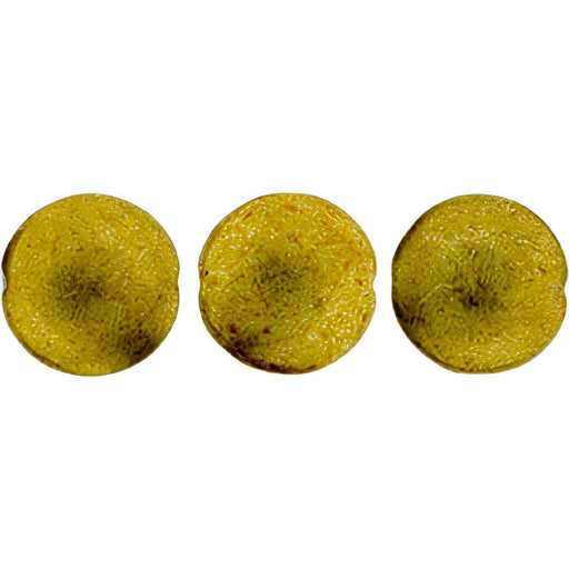 Czech Cushion Round 14mm ColorTrends: Saturated Metallic Spicy Mustard