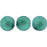 Czech Cushion Round 14mm ColorTrends: Satin Metallic Turquoise