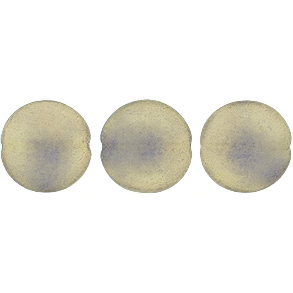 Czech Cushion Round 14mm Sueded Gold Med Amethyst