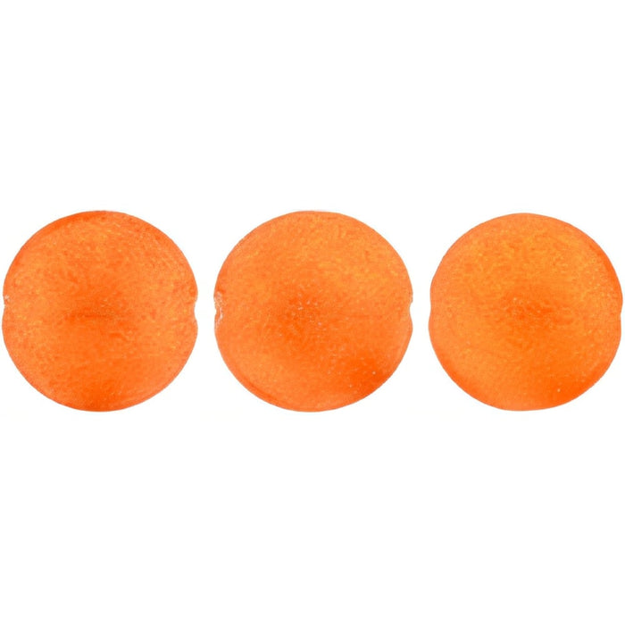 Czech Cushion Round 14mm Sueded Gold Hyacinth