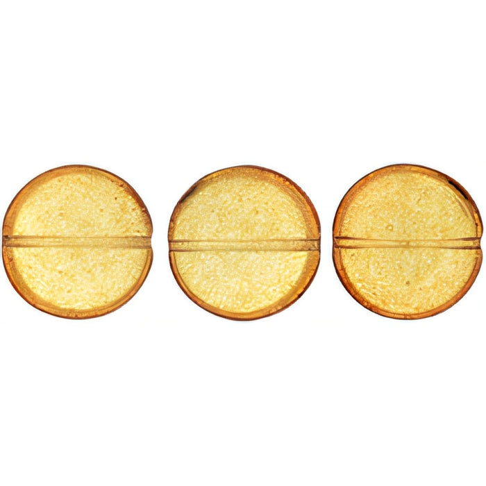 Czech Cushion Round 14mm ColorTrends: Transparent Warm Taupe