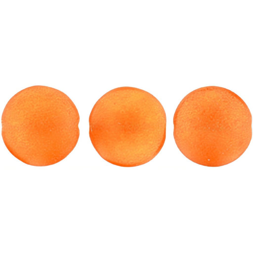 Czech Cushion Round 14mm Sueded Gold Lamé Hyacinth