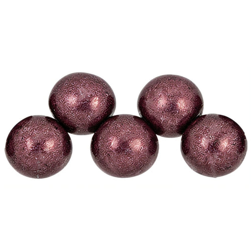 Czech Top Hole Round 6mm ColorTrends: Saturated Metallic Red Pear (25pcs)