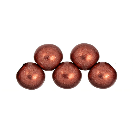 Czech Top Hole Round 6mm ColorTrends: Saturated Metallic Valiant Poppy (25pcs)