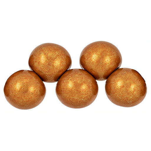 Czech Top Hole Round 6mm ColorTrends: Saturated Metallic Russet Orange (25pcs)