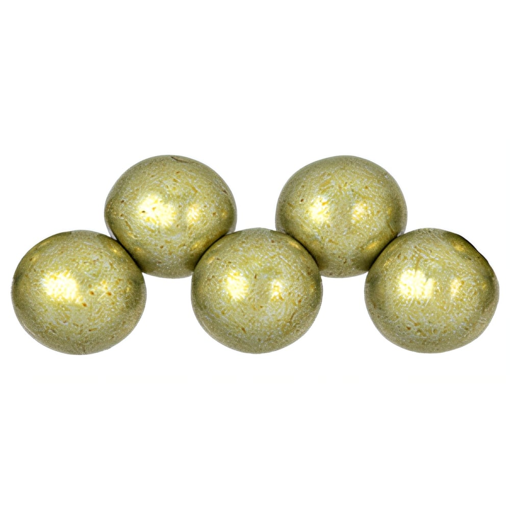 Czech Top Hole Round 6mm ColorTrends: Saturated Metallic Limelight (25pcs)
