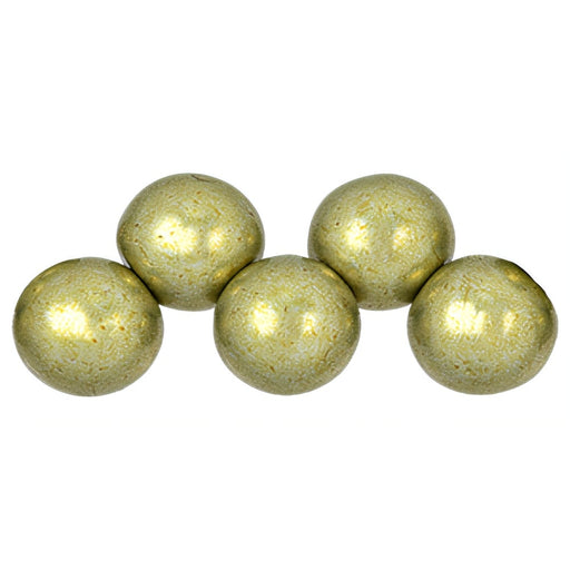 Czech Top Hole Round 6mm ColorTrends: Saturated Metallic Limelight (25pcs)