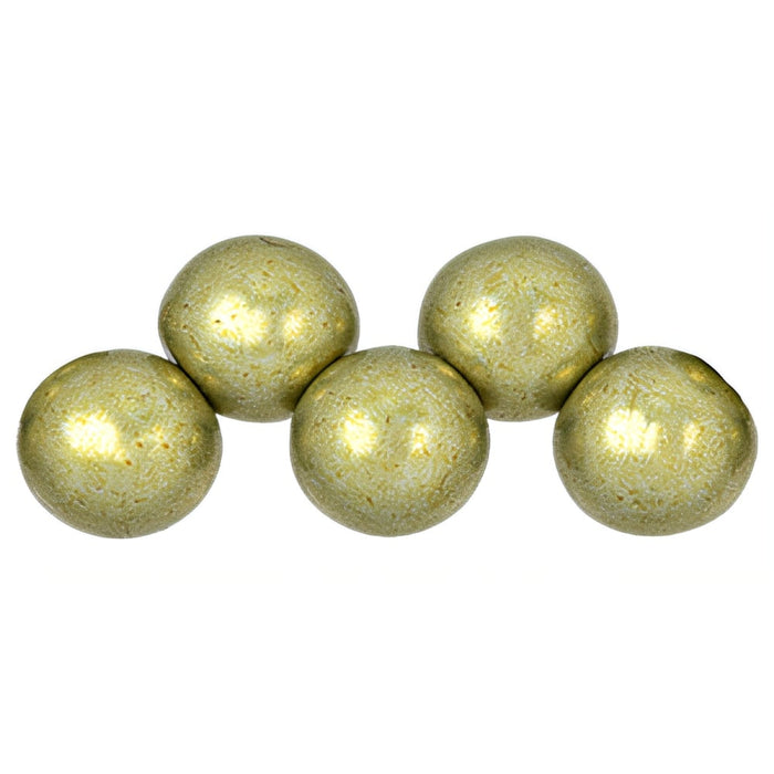 Czech Top Hole Round 6mm ColorTrends: Saturated Metallic Limelight (25pcs)
