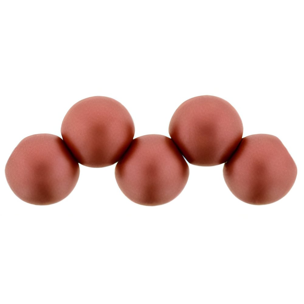 Czech Top Hole Round 6mm ColorTrends: Satin Metallic Sangria (25pcs)