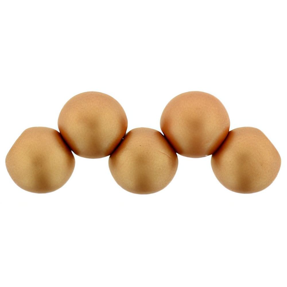 Czech Top Hole Round 6mm ColorTrends: Satin Metallic Peach (25pcs)