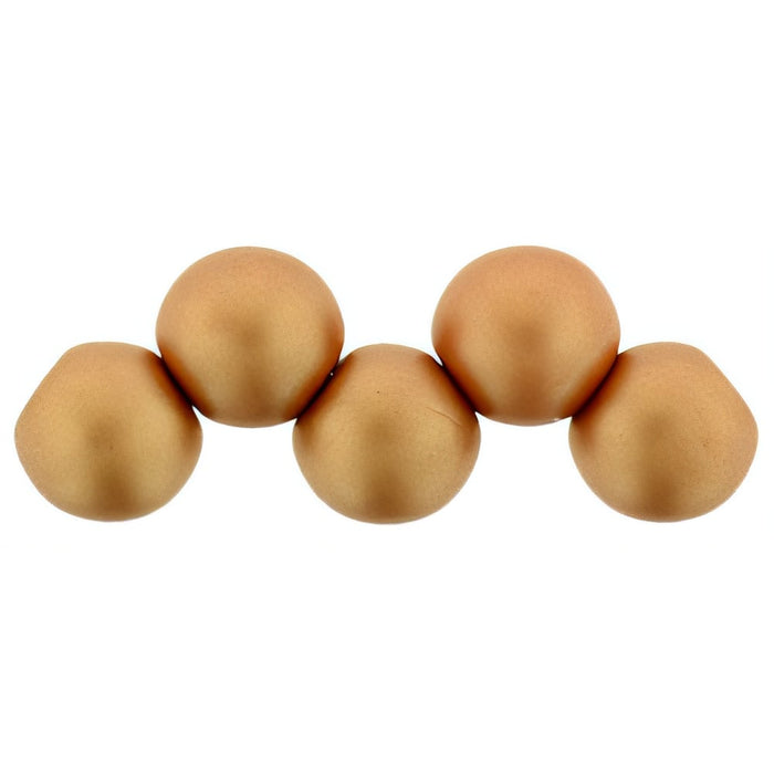 Czech Top Hole Round 6mm ColorTrends: Satin Metallic Peach (25pcs)