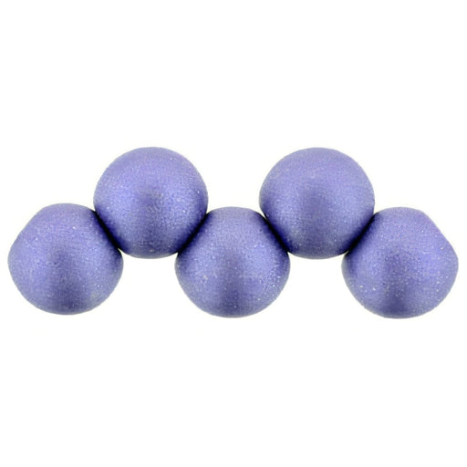 Czech Top Hole Round 6mm ColorTrends: Satin Metallic Lavender (25pcs)