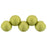 Czech Top Hole Round 6mm ColorTrends: Satin Metallic Chartruese (25pcs)