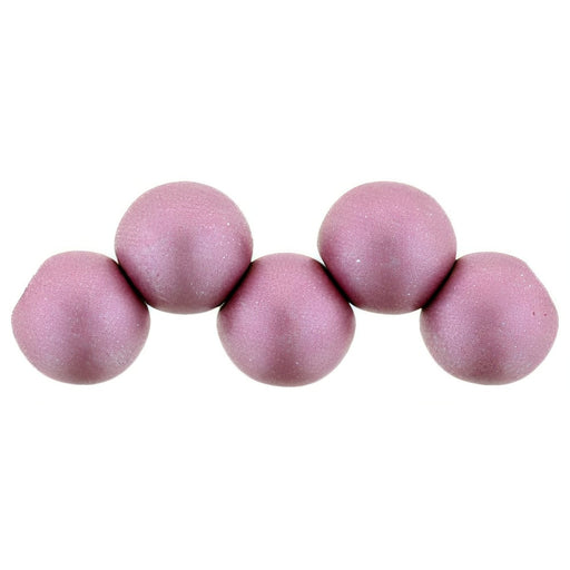 Czech Top Hole Round 6mm ColorTrends: Satin Metallic Rouge (25pcs)