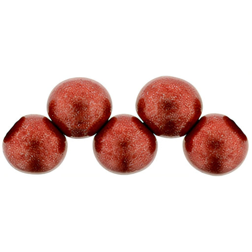Czech Top Hole Round 6mm ColorTrends: Saturated Metallic Aurora Red (25pcs)