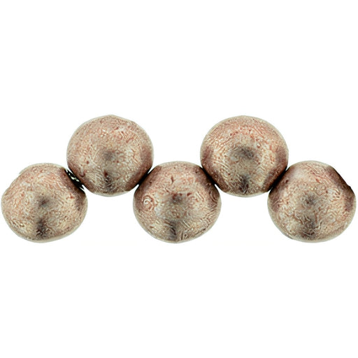 Czech Top Hole Round 6mm ColorTrends: Saturated Metallic Pale Dogwood (25pcs)