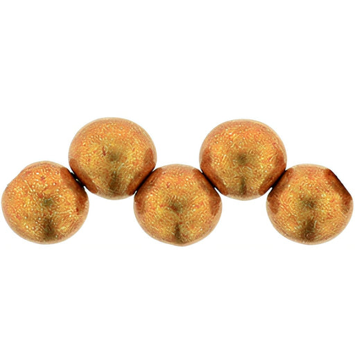 Czech Top Hole Round 6mm ColorTrends: Saturated Metallic Flame (25pcs)