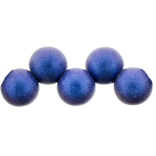Czech Top Hole Round 6mm ColorTrends: Satin Metallic Blue (25pcs)
