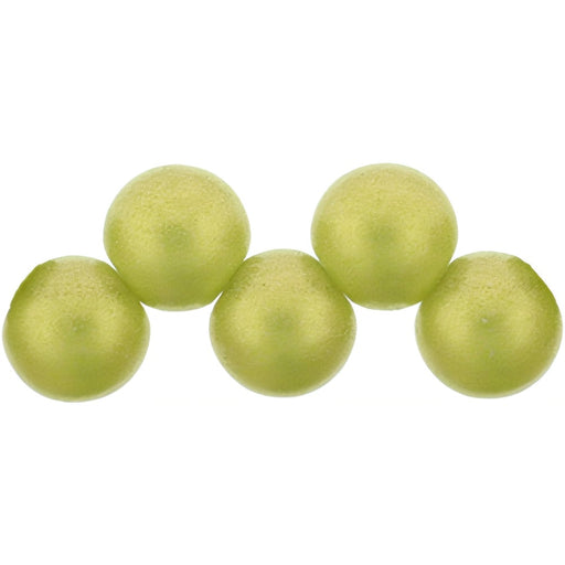 Czech Top Hole Round 6mm Sueded Gold Olivine (25pcs)