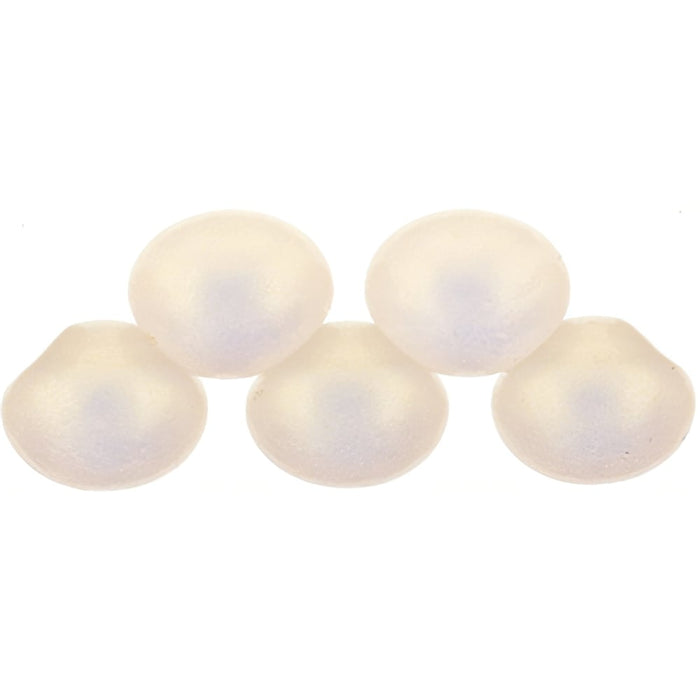 Czech Top Hole Round 6mm Sueded Gold Rosaline (25pcs)