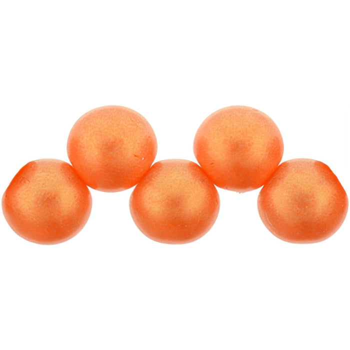 Czech Top Hole Round 6mm Sueded Gold Hyacinth (25pcs)