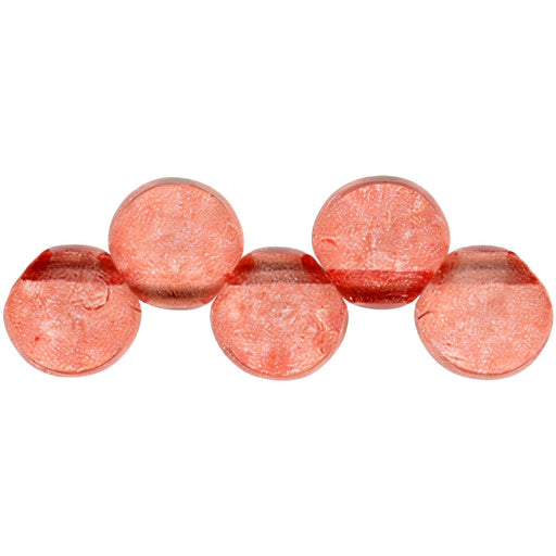 Czech Top Hole Round 6mm ColorTrends: Transparent Aurora Red (25pcs)