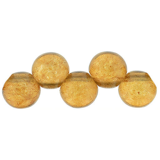 Czech Top Hole Round 6mm ColorTrends: Transparent Potter's Clay (25pcs)