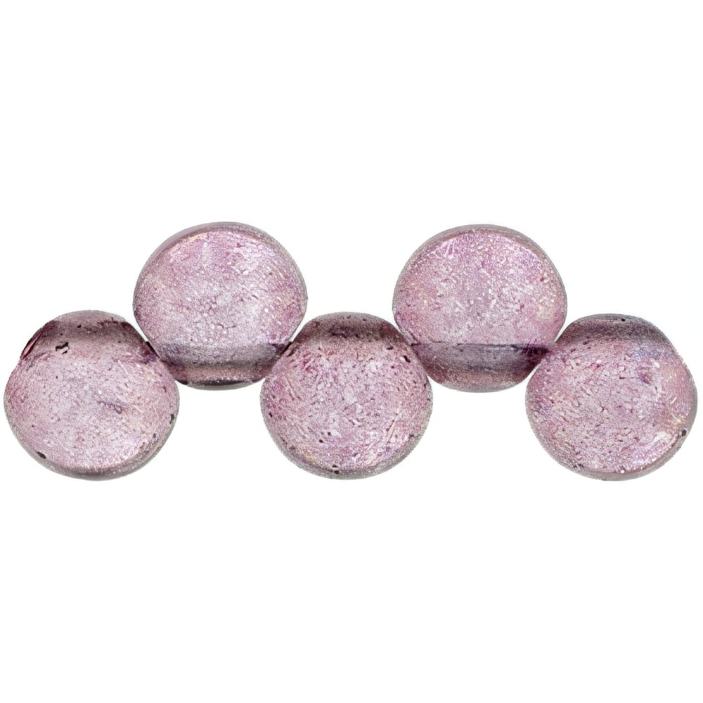 Czech Top Hole Round 6mm ColorTrends: Transparent Dusty Cedar (25pcs)